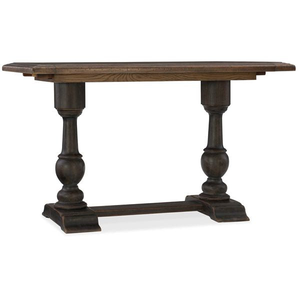 Tavolo conviviale Balcones diametro 60, marrone sella di1263233