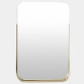 Specchio rettangolare con mensola, Ottone oc8877571