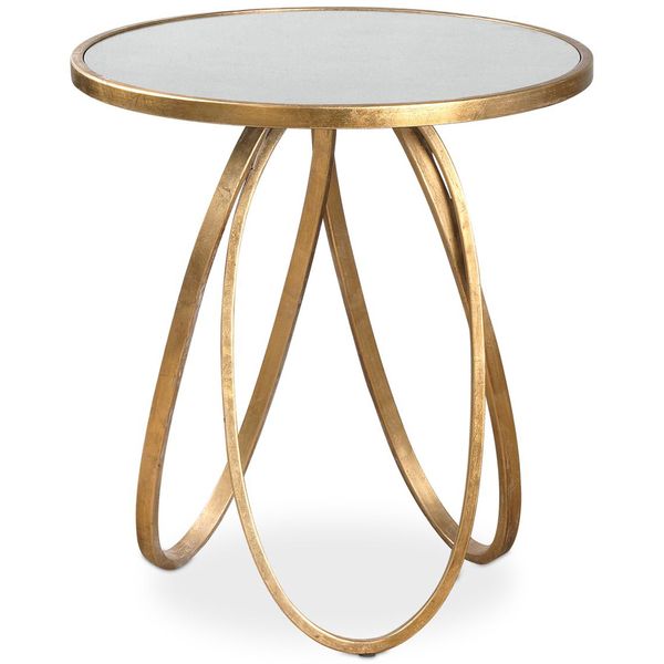 Tavolino laterale Montrez foglia oro dc4108920